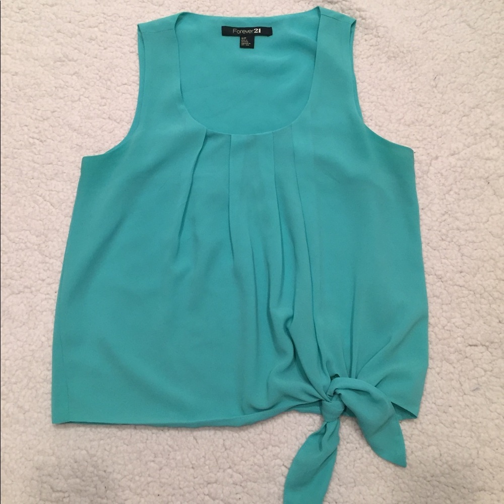 Forever 21 Aqua Dress Shirt